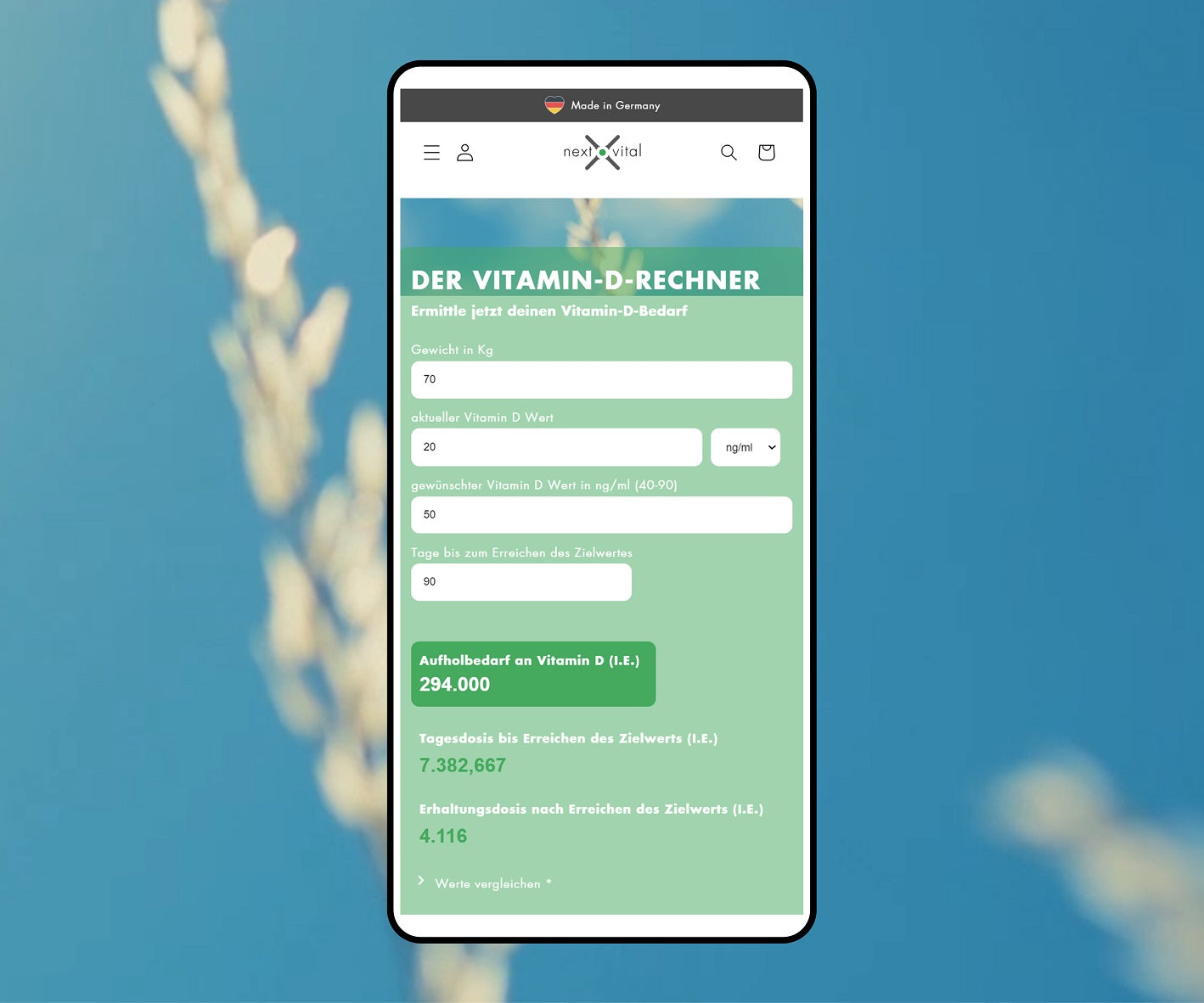 Jetzt entdecken: Vitamin-D-Rechner