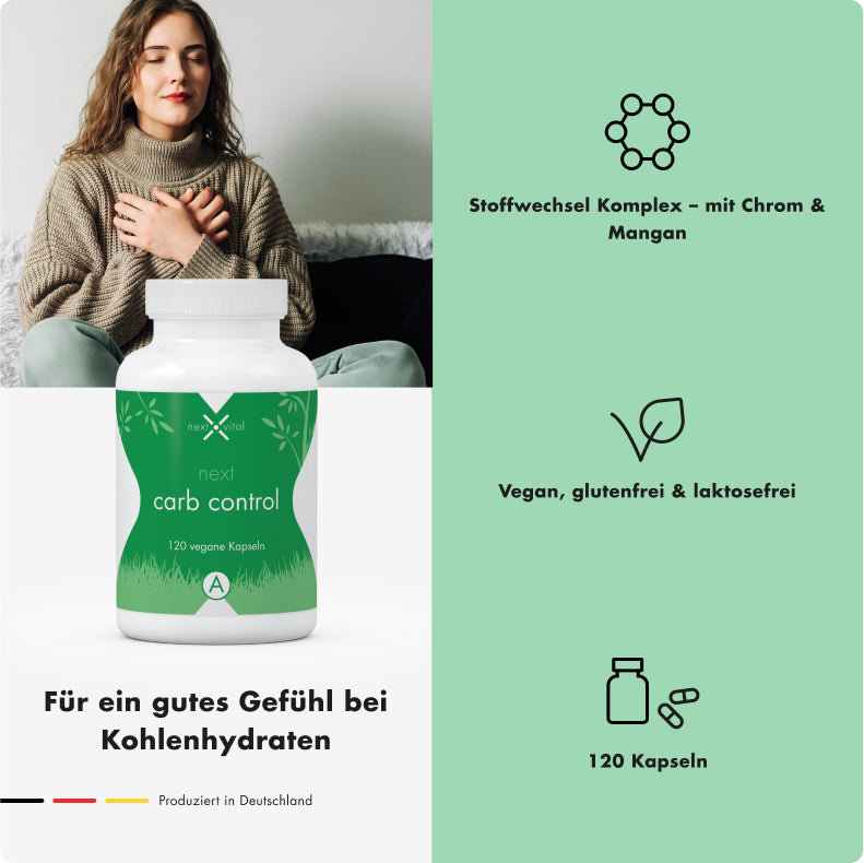 next carb control, 120 vegane Kapseln