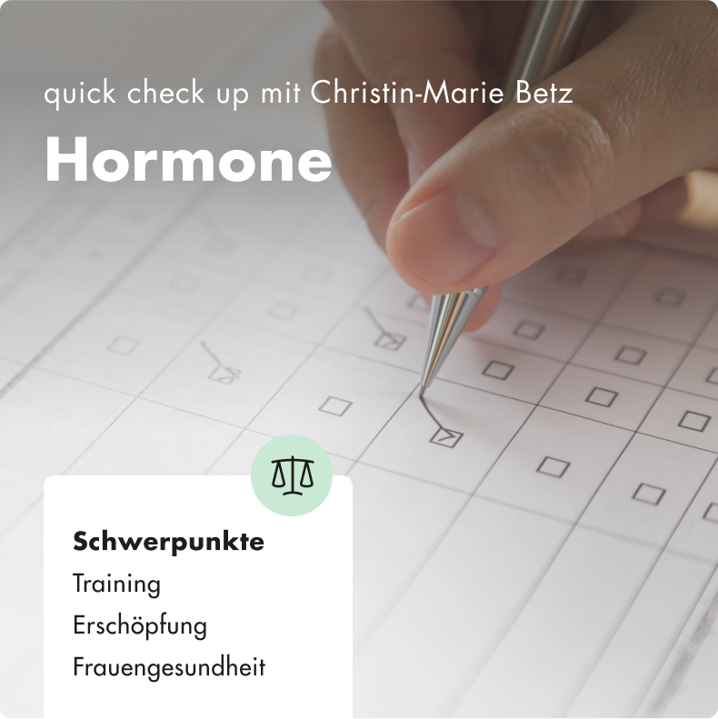 quick check up - Christin-Marie Betz