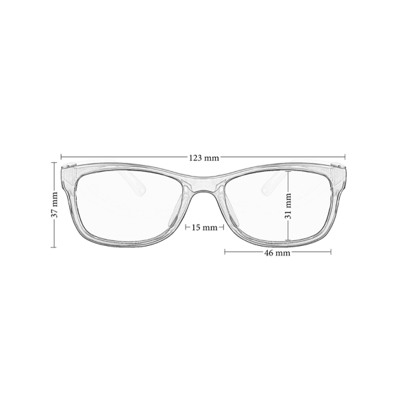 PRiSMA Blaulichtfilter-Brille KiDS LiTE - K3704 - schwarz/gelb