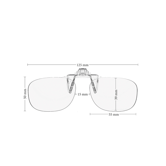 PRiSMA CLiP-ON Blaulichtfilter-Brillenaufsatz PRO - CP709