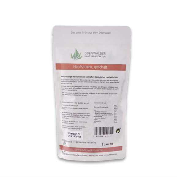 Hanfsamen geschält Bio, 200 g