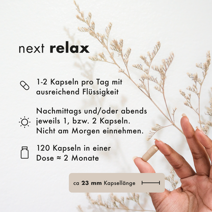 next relax, 120 vegane Kapseln