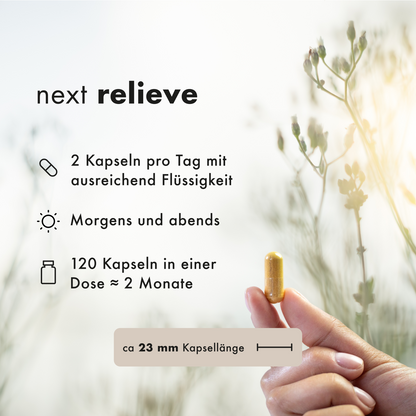 next relieve, 120 vegane Kapseln