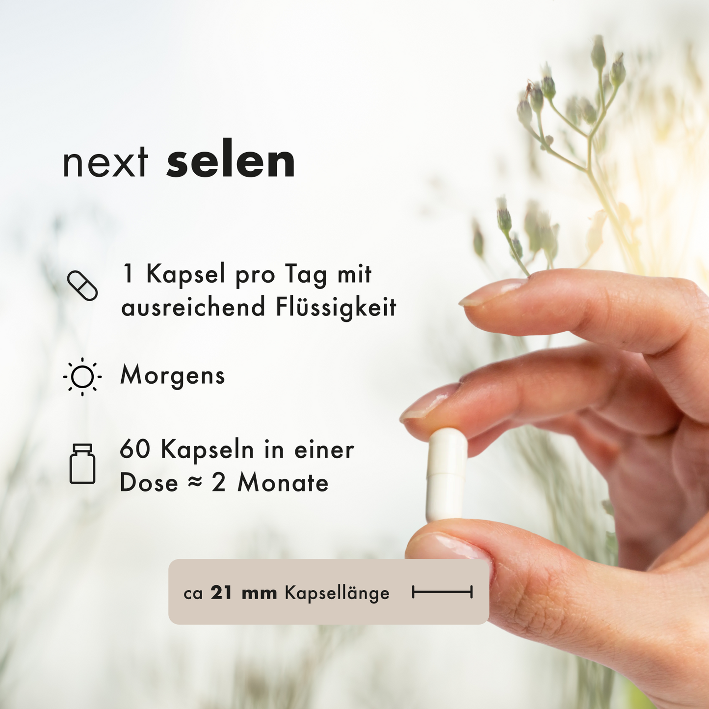next selen, 60 vegane Kapseln