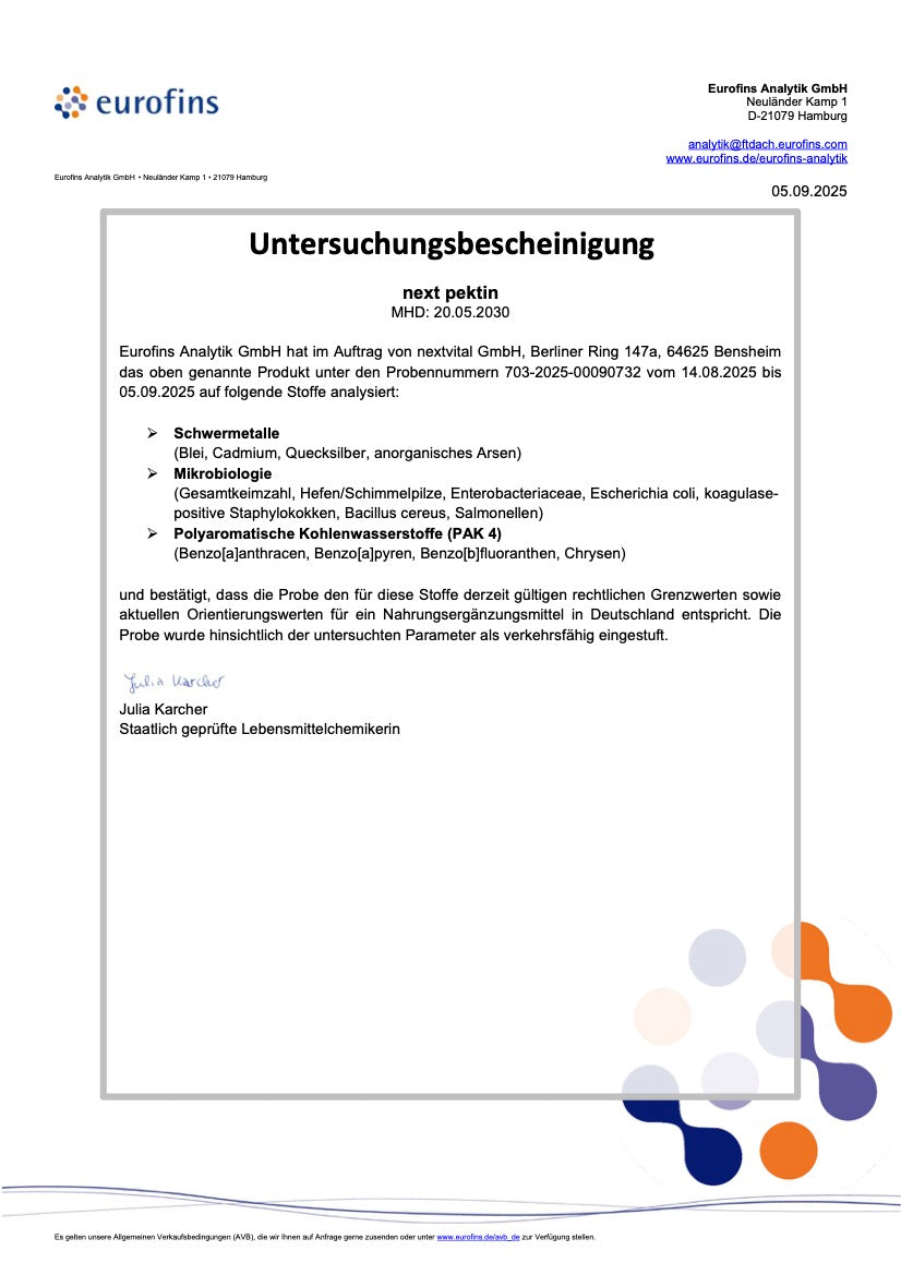 Untersuchungsbescheinigung
