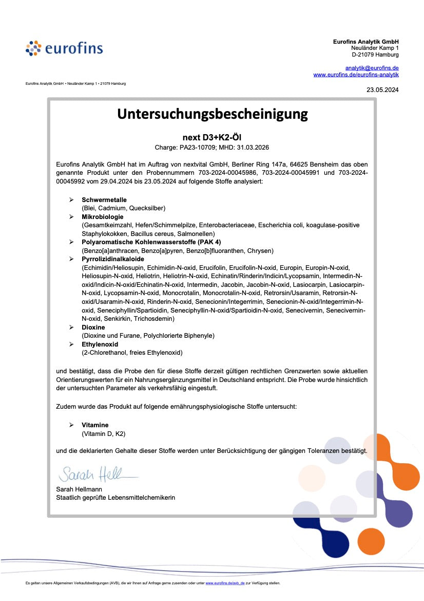 Untersuchungsbescheinigung
