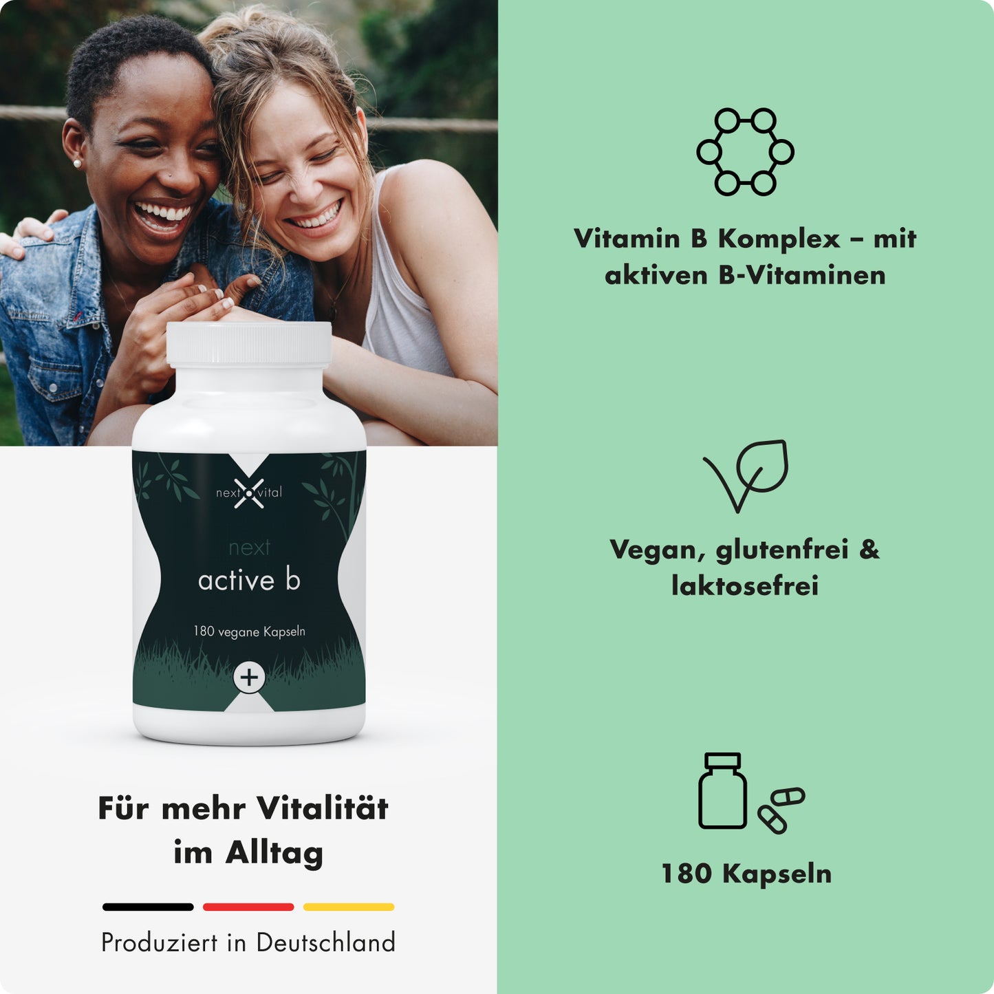 next active b, 180 vegane Kapseln