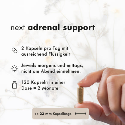 next adrenal support, 120 vegane Kapseln