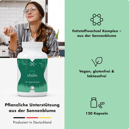 next cholin, 120 vegane Kapseln