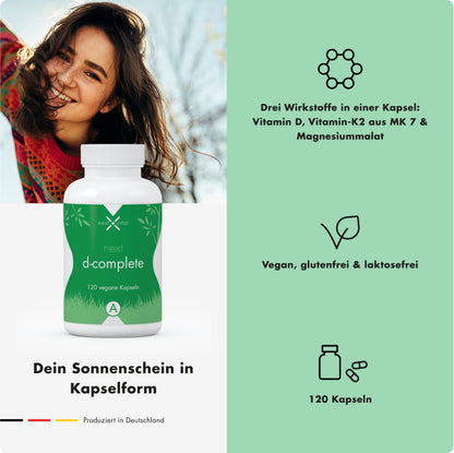 next d-complete, 120 vegane Kapseln
