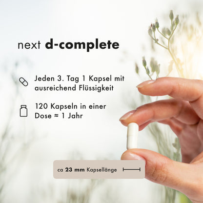 next d-complete, 120 vegane Kapseln
