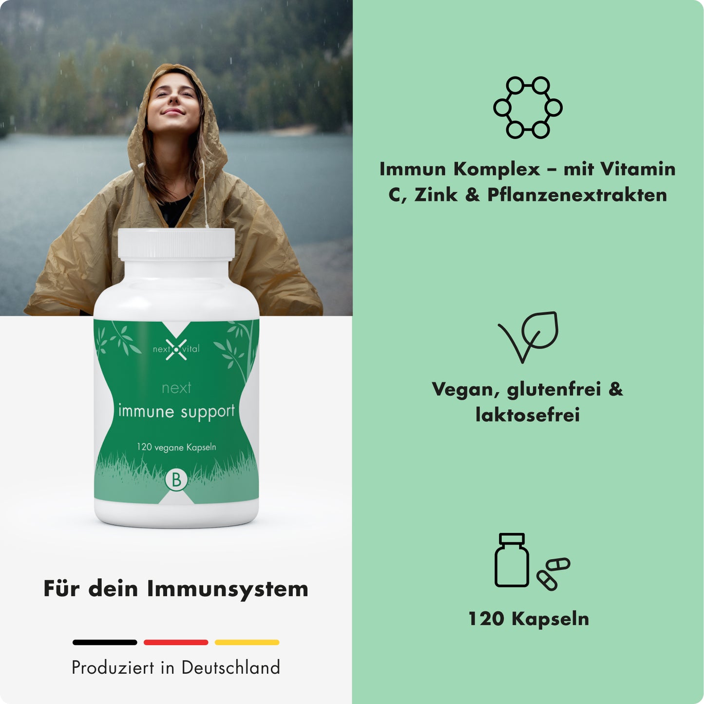 next immune support, 120 vegane Kapseln