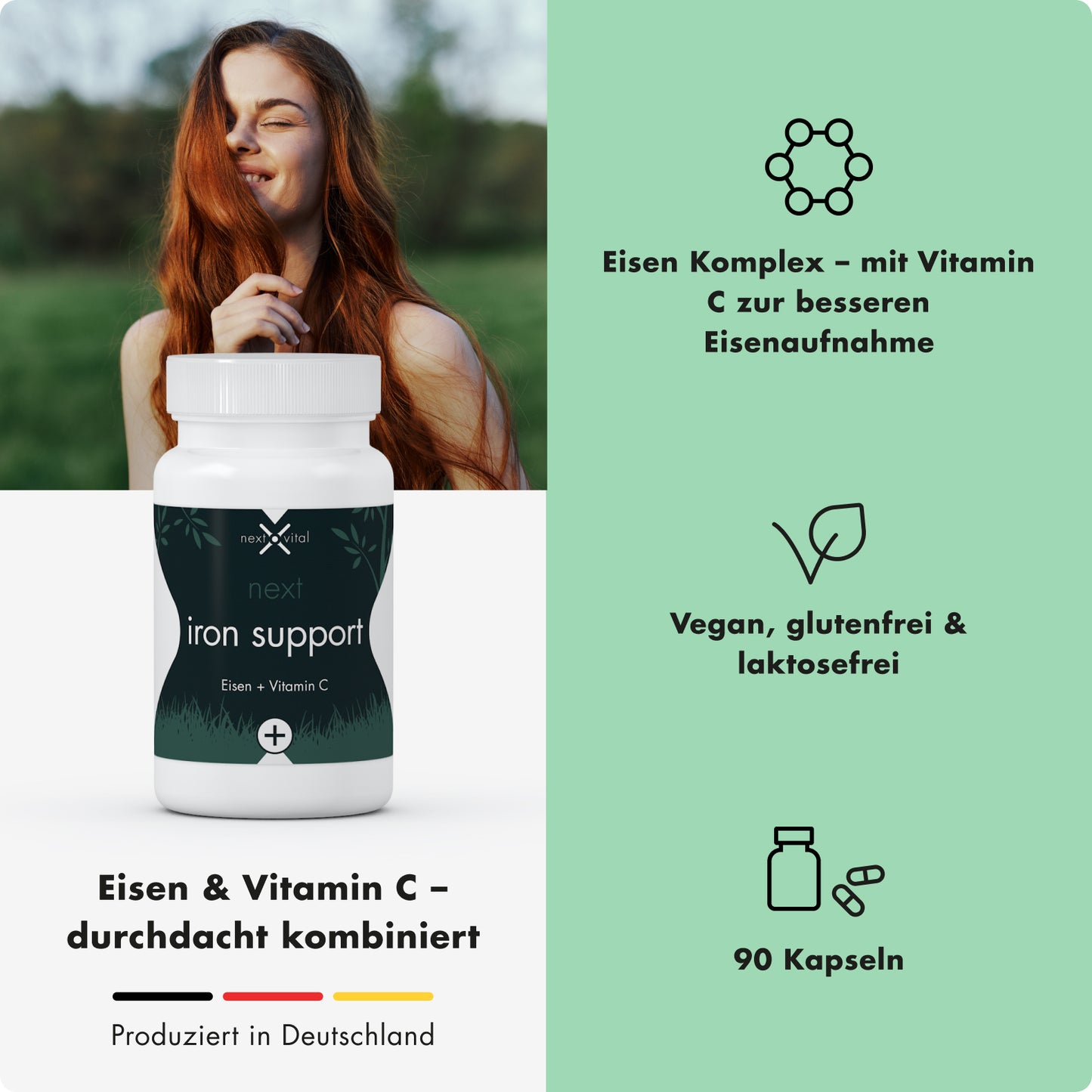 next iron support, 90 vegane Kapseln