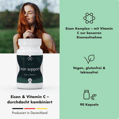 next iron support, 90 vegane Kapseln
