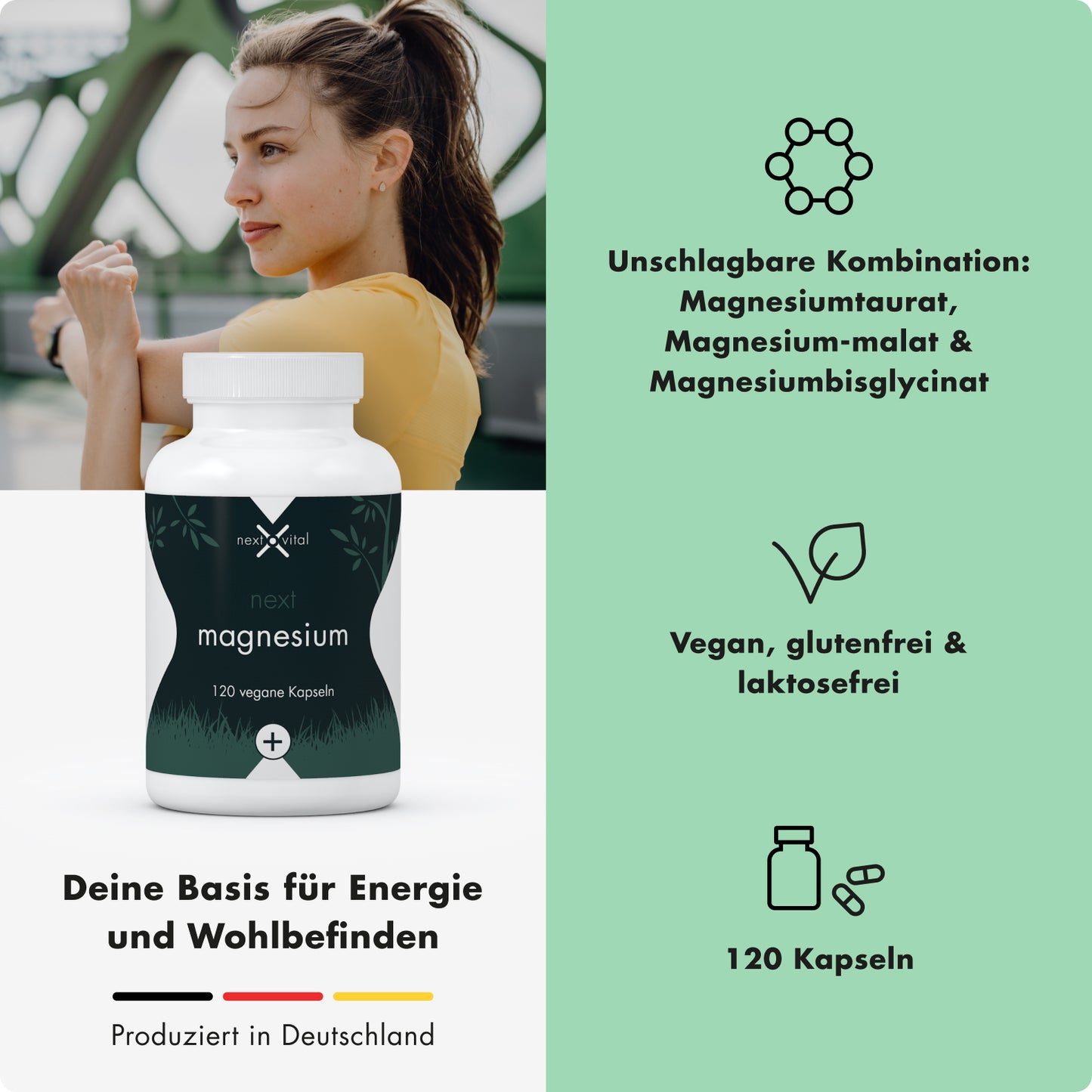 next magnesium, 120 vegane Kapseln
