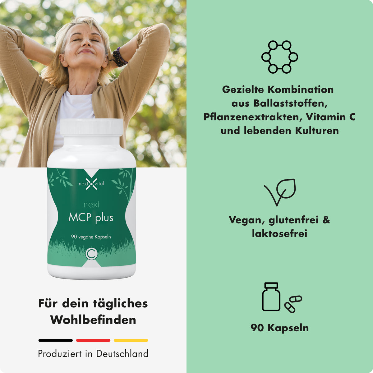 next MCP plus, 120 vegane Kapseln