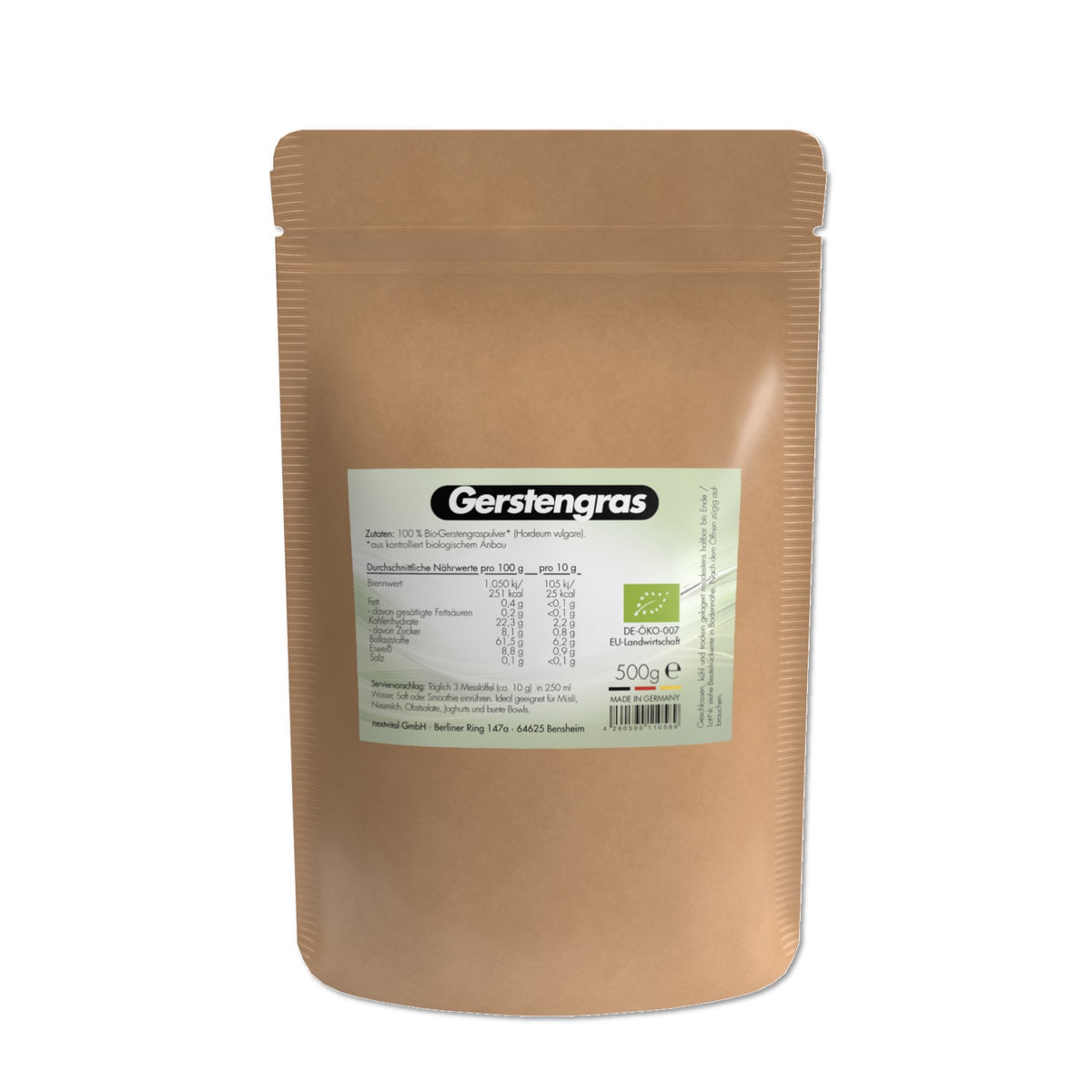 next Bio Gerstengraspulver, 500 g