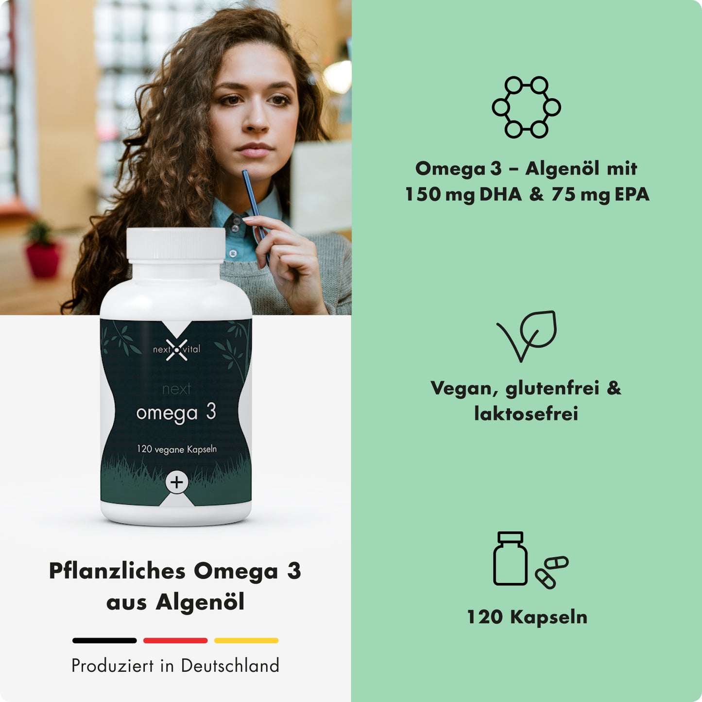 next omega 3, 120 vegane Kapseln