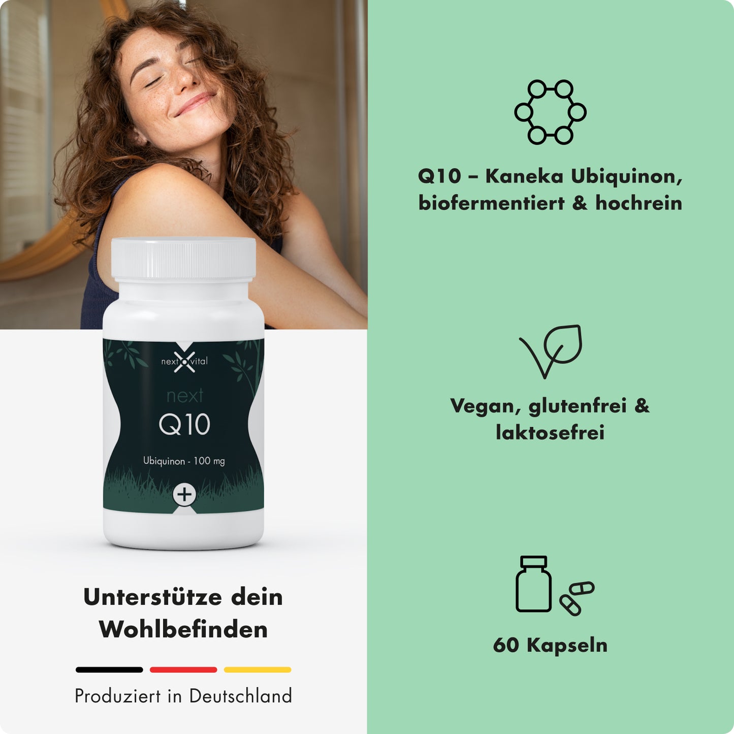 next Q10 - Ubiquinon 100 mg, 60 vegane Kapseln