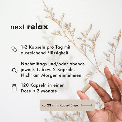 next relax, 120 vegane Kapseln