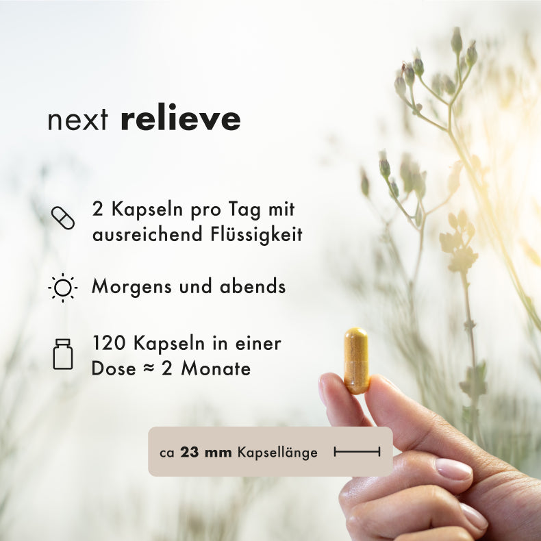 next relieve, 120 vegane Kapseln