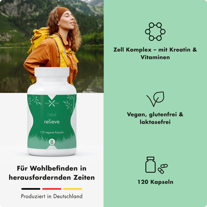next relieve, 120 vegane Kapseln