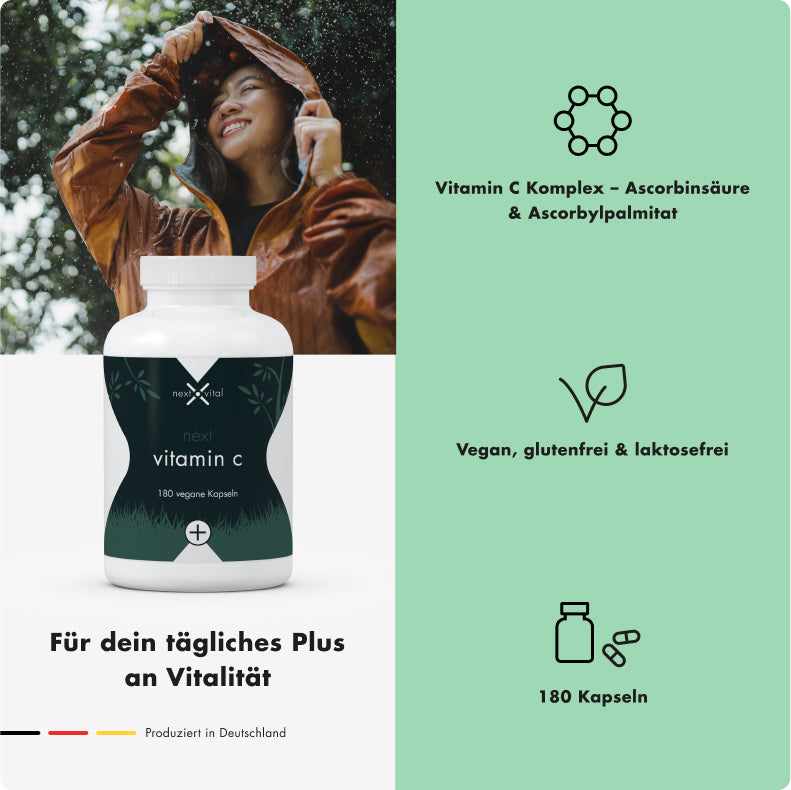 next vitamin c, 180 vegane Kapseln