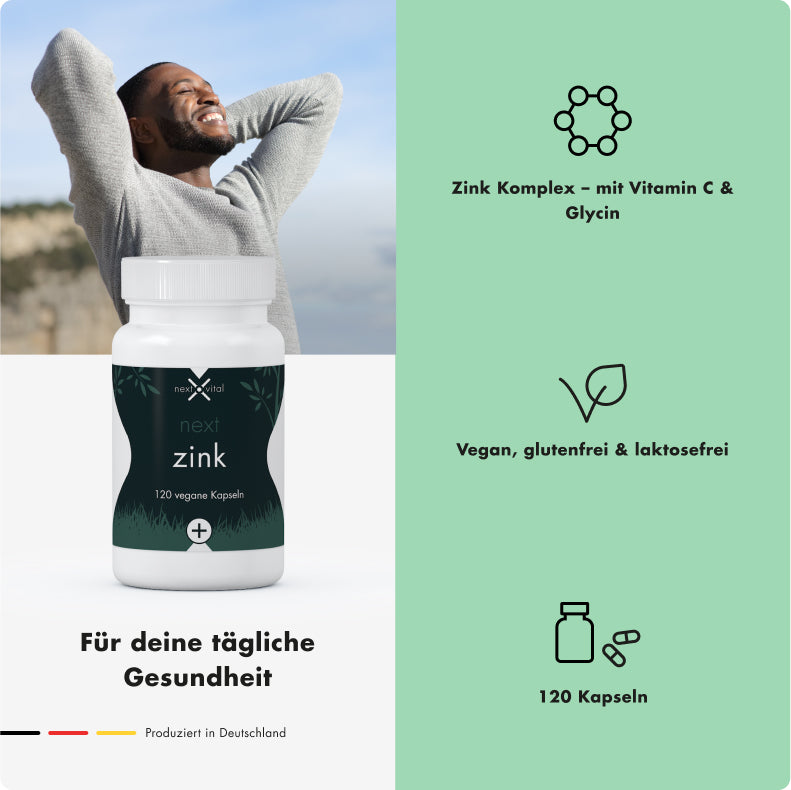 next zink, 120 vegane Kapseln