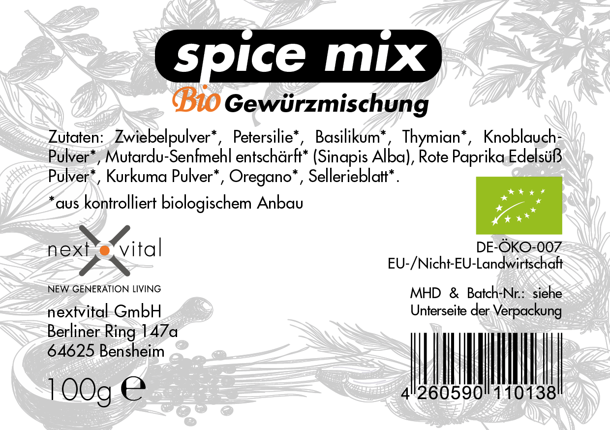 spice mix - Bio Gewürzmischung, 100 g